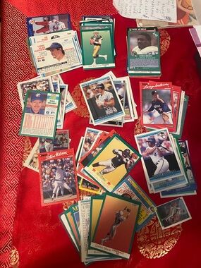 Vintage Baseball Card Lot - also few football Over 90 cards